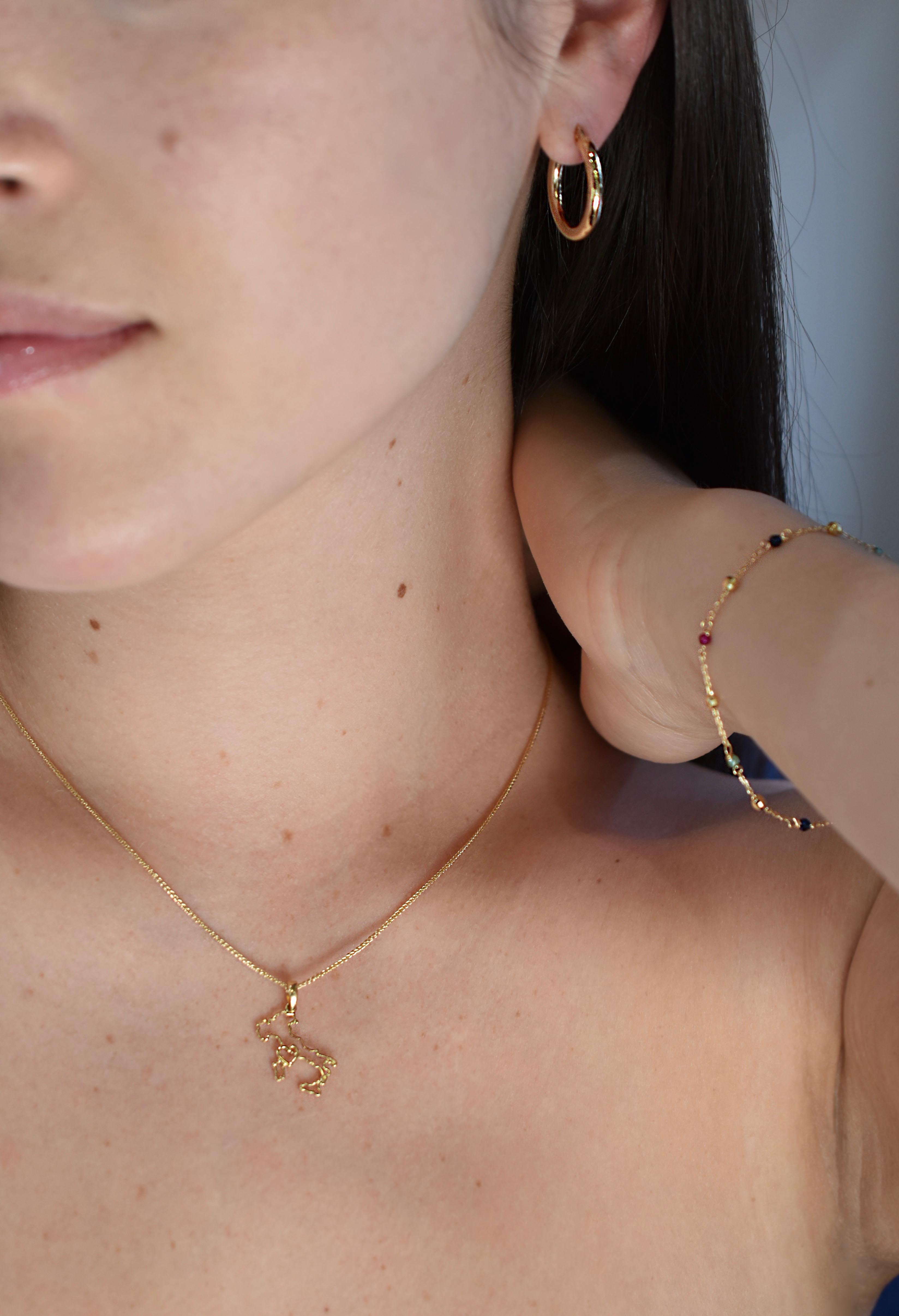 Italy Outline Pendant