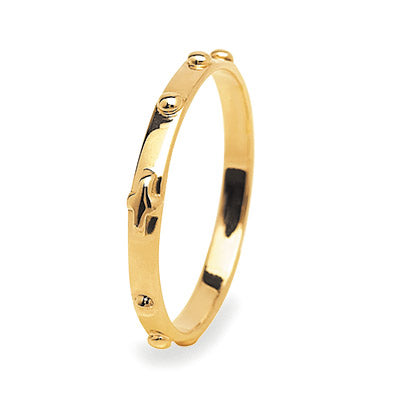18k gold rosary ring sales
