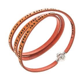 AMEN Hail Mary Leather Bracelet