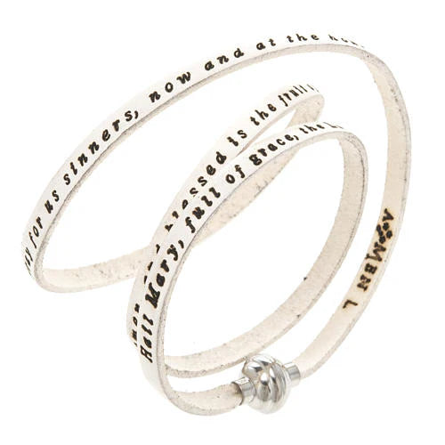 AMEN Our Father Leather Bracelet