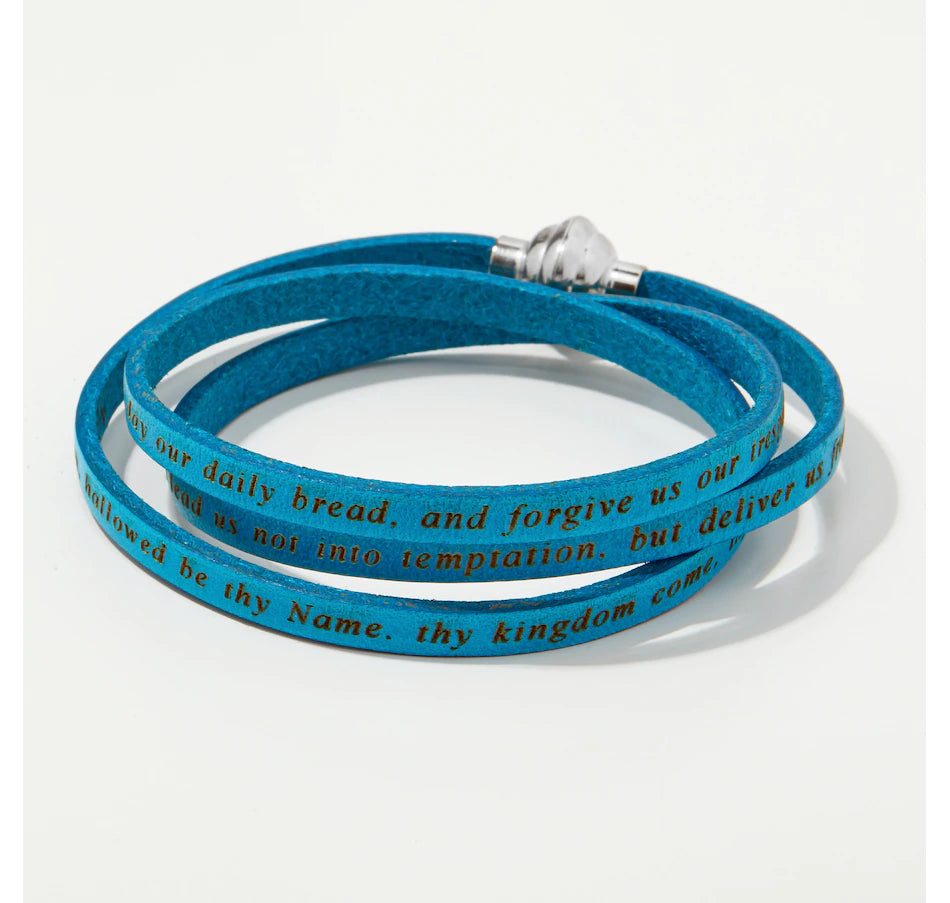 AMEN Our Father Leather Bracelet