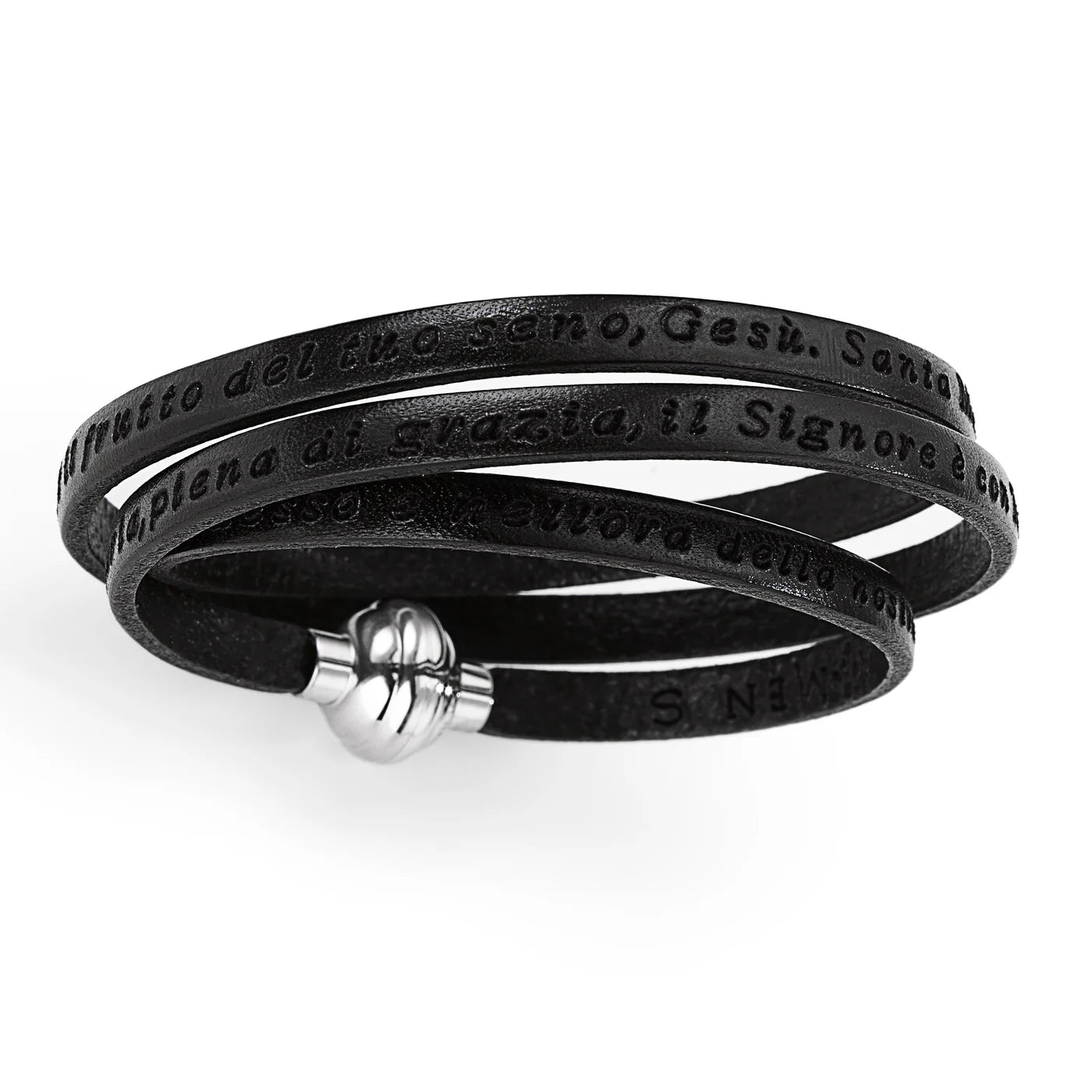 AMEN Ave Maria Leather Bracelet