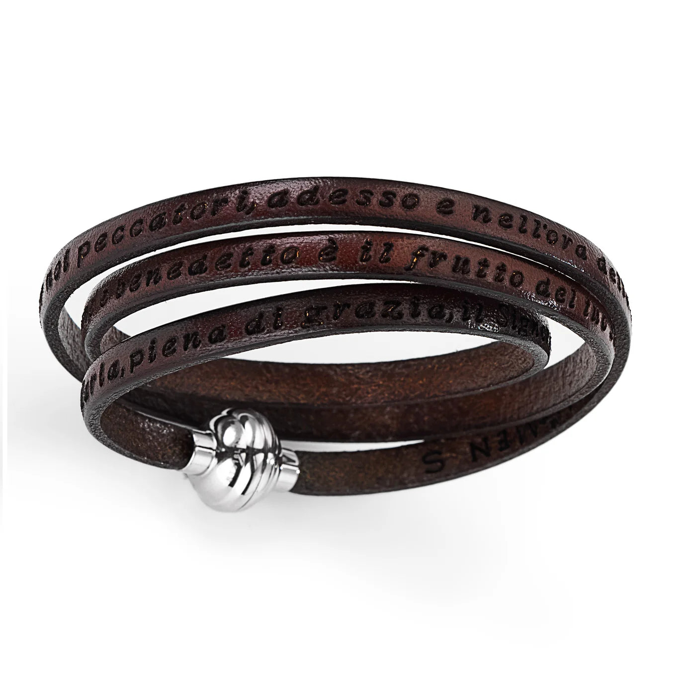 AMEN Ave Maria Leather Bracelet