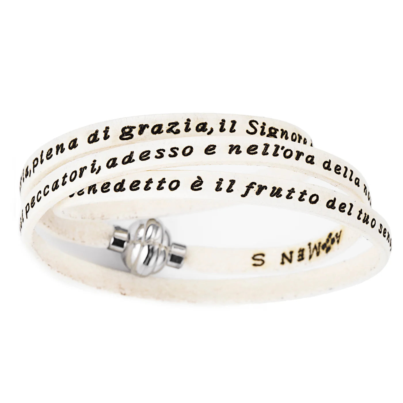 AMEN Ave Maria Leather Bracelet