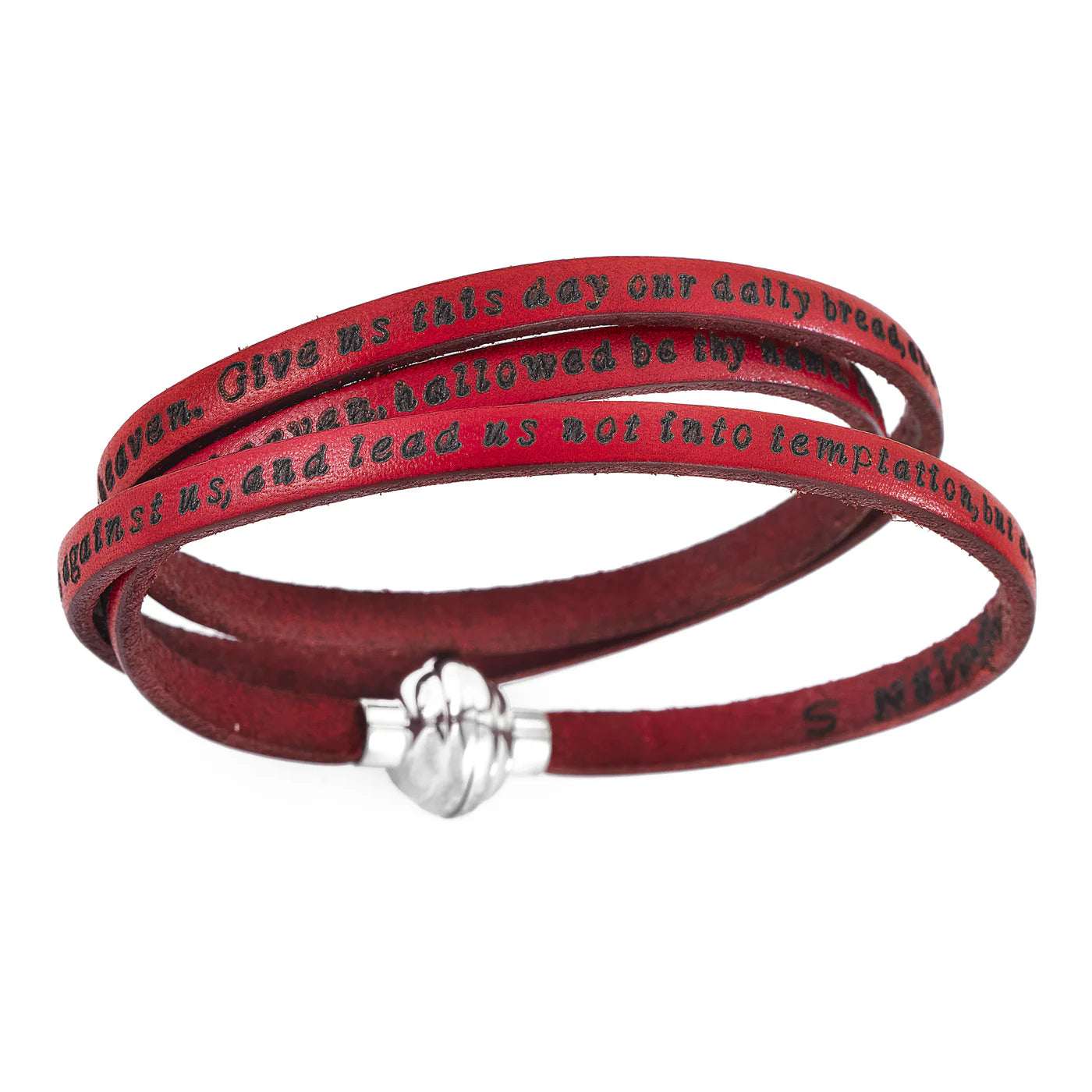 AMEN Our Father Leather Bracelet