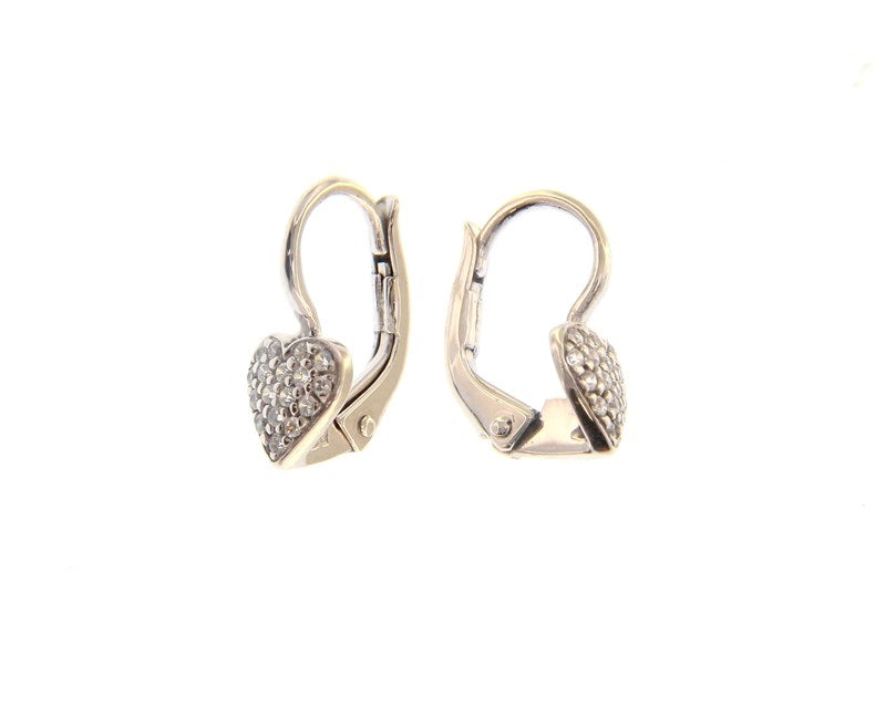 Heart Euro back Earrings