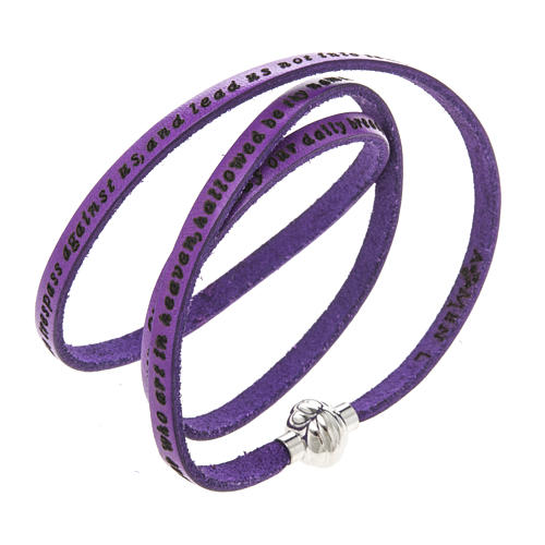 AMEN Hail Mary Leather Bracelet