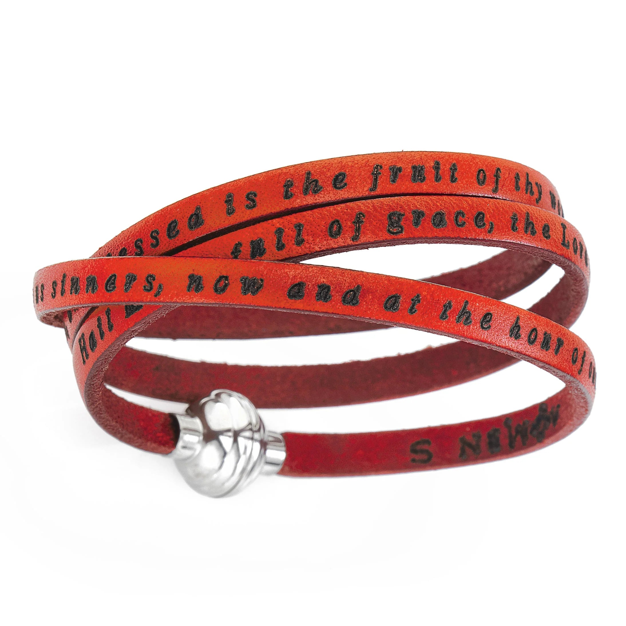 AMEN Ave Maria Leather Bracelet