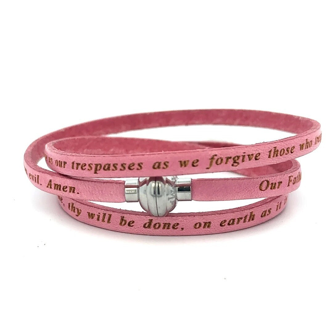 AMEN Hail Mary Leather Bracelet